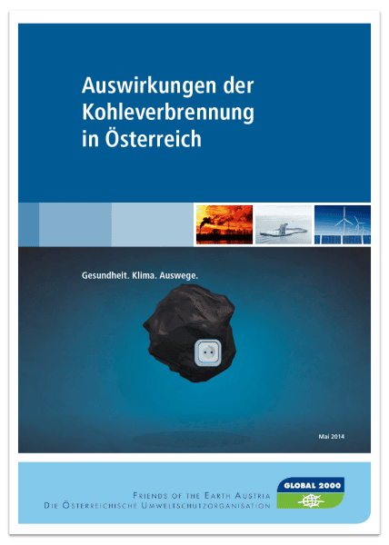 Studie: Auswirkungen von Kohle in Österreich (Cover)