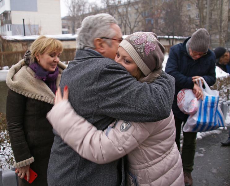 Emotionale Begrüßung im Internat Emotionaler Empfang im Internat