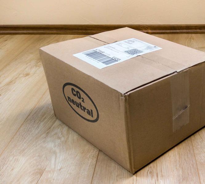 Klimaneutrale Unternehmen und Produkte CO2-neutrales Paket