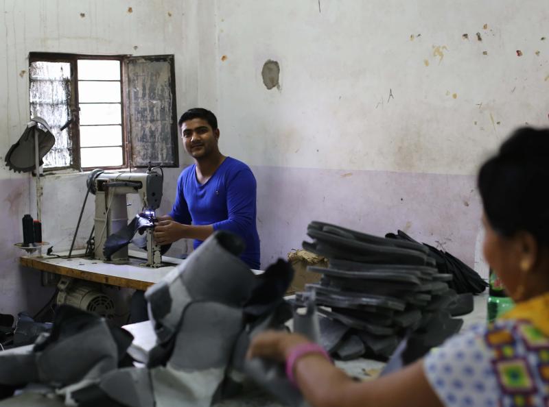 Schuhproduktion in Indien