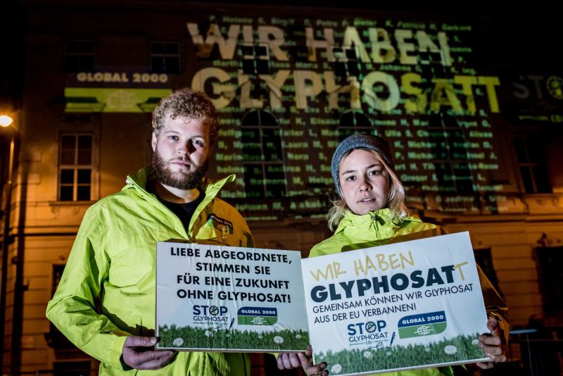 Glyphosataktion Kanzleramt Glyphosataktion Kanzleramt