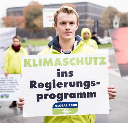 Klima Aktion Angelobung Regierung Klima Aktion Angelobung Regierung