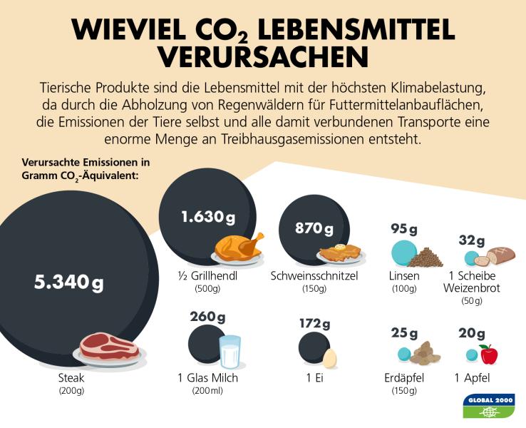 CO2-Verbrauch für Lebensmittel