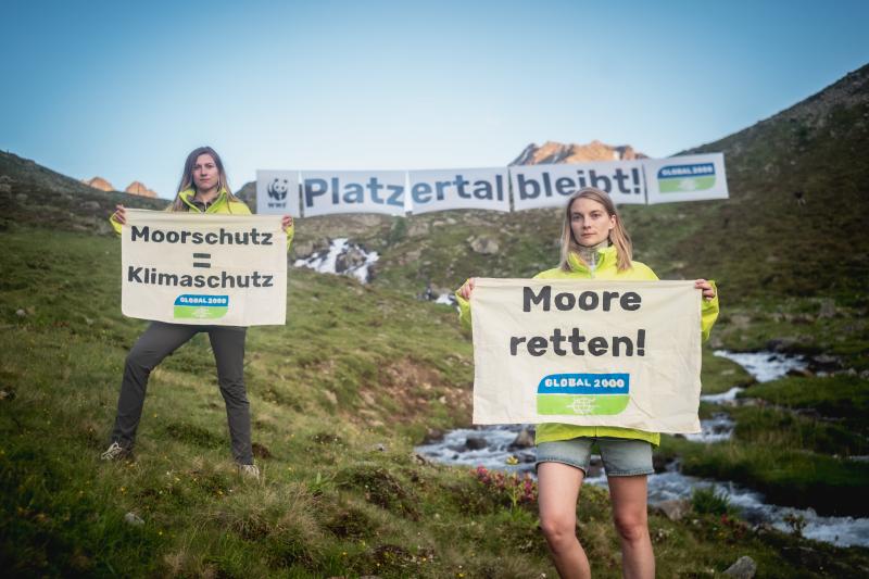Moorschutz = Klimaschutz Aktion im Platzertal