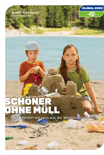 Cover GLOBAL 2000 Müllreport 2025 