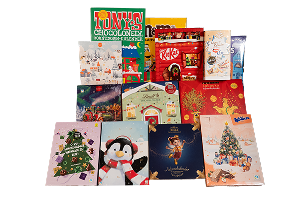 Mehr als zehn Adventkalender von verschiedenen Marken