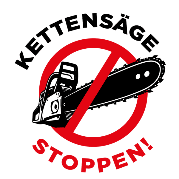 Logo Kettensäge stoppen!
