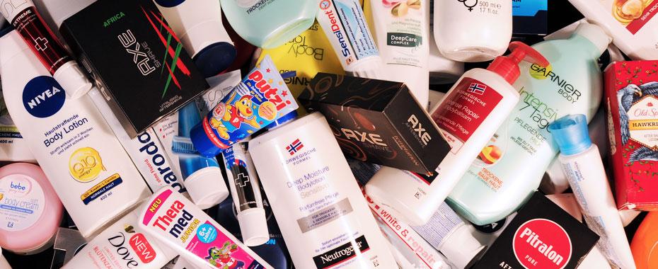 Kosmetik-Check 2016 - Diverse Kosmetikprodukte