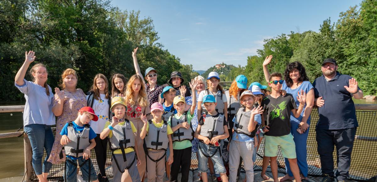 Ukrainische Kinder auf Erholungsaufenthalt