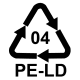 Recycling-Code 04 PE-LD