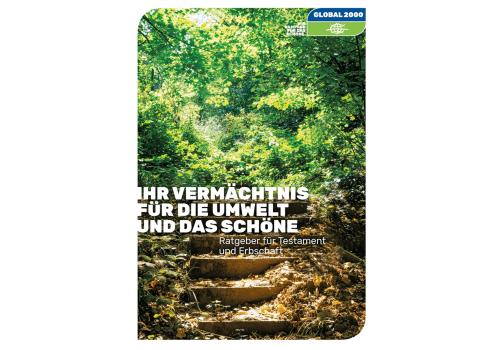 Cover Testamentspenden Ratgeber Broschüre