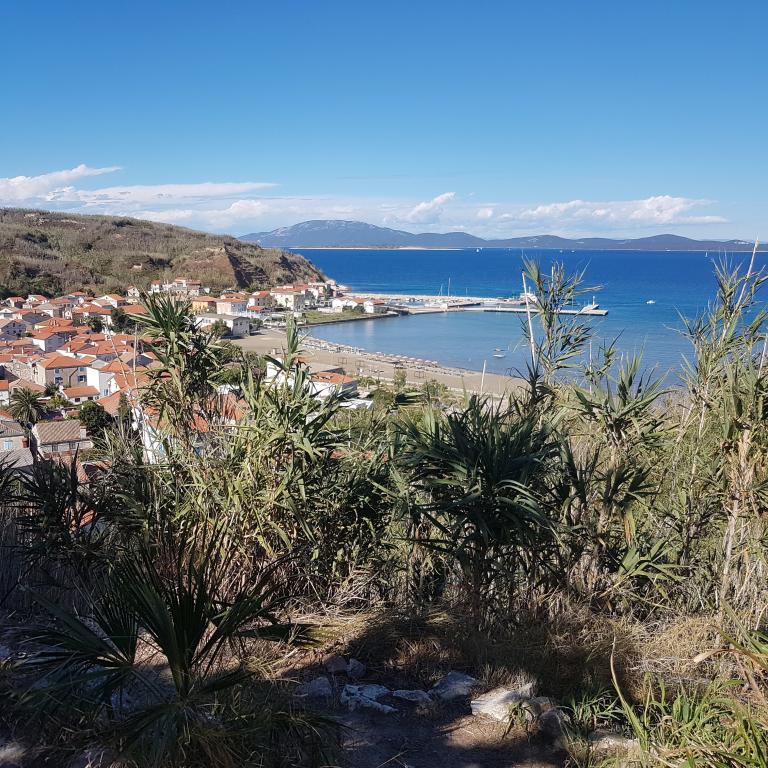 Susak Unterdorf und die Susak-Beach