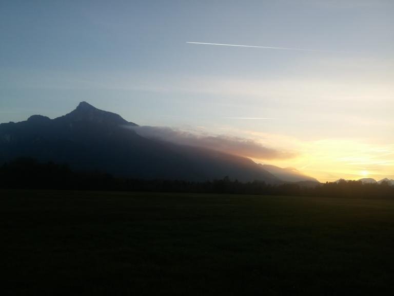 Sonnenuntergang in Salzburg