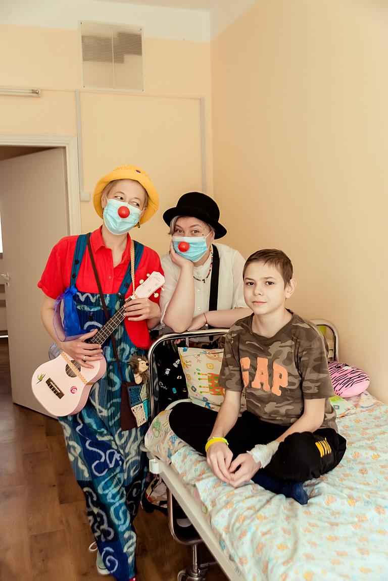 Rote Nasen im Krankenhause