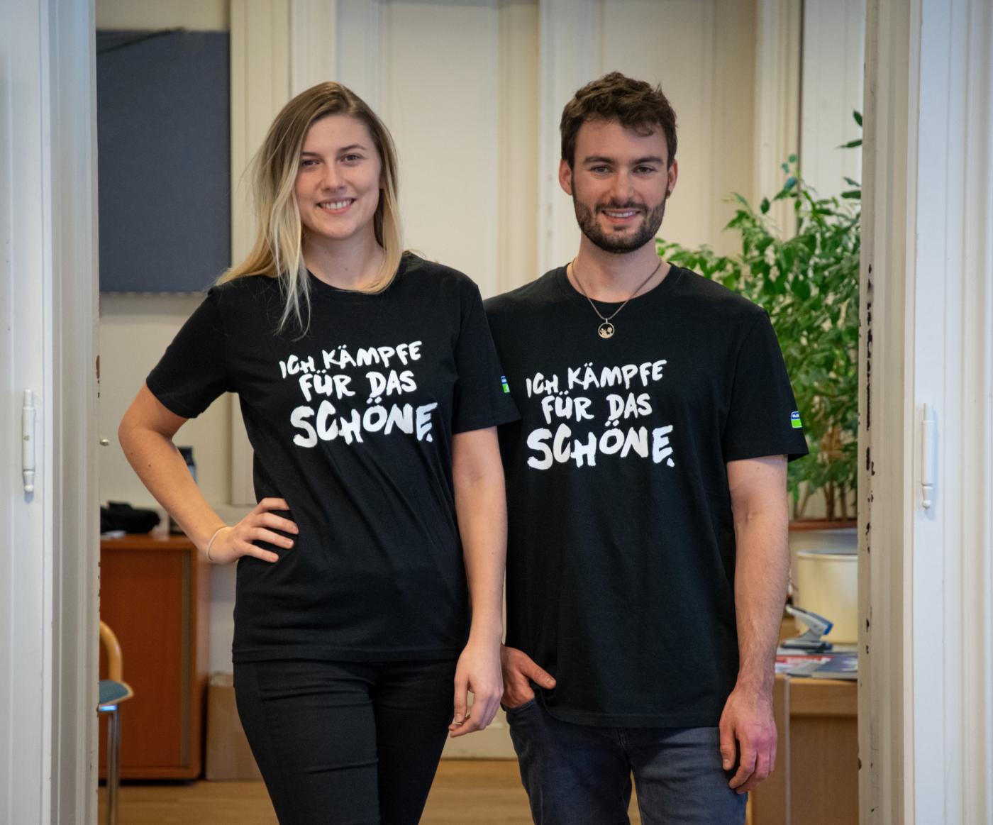 Ich kämpfe für das Schöne GLOBAL 2000 T-Shirt