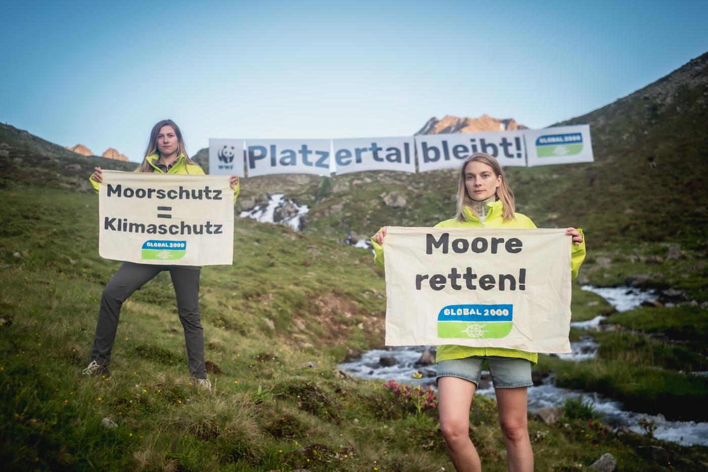Moorschutz = Klimaschutz Aktion im Platzertal