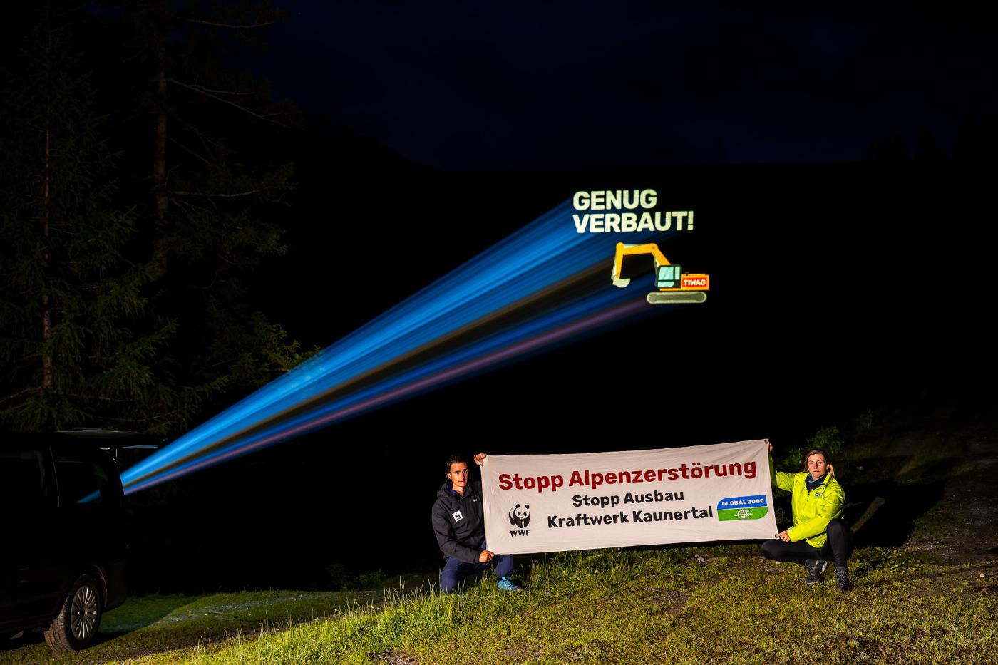 Beameraktion beim Gepatsch-Speicher im Kaunertal.