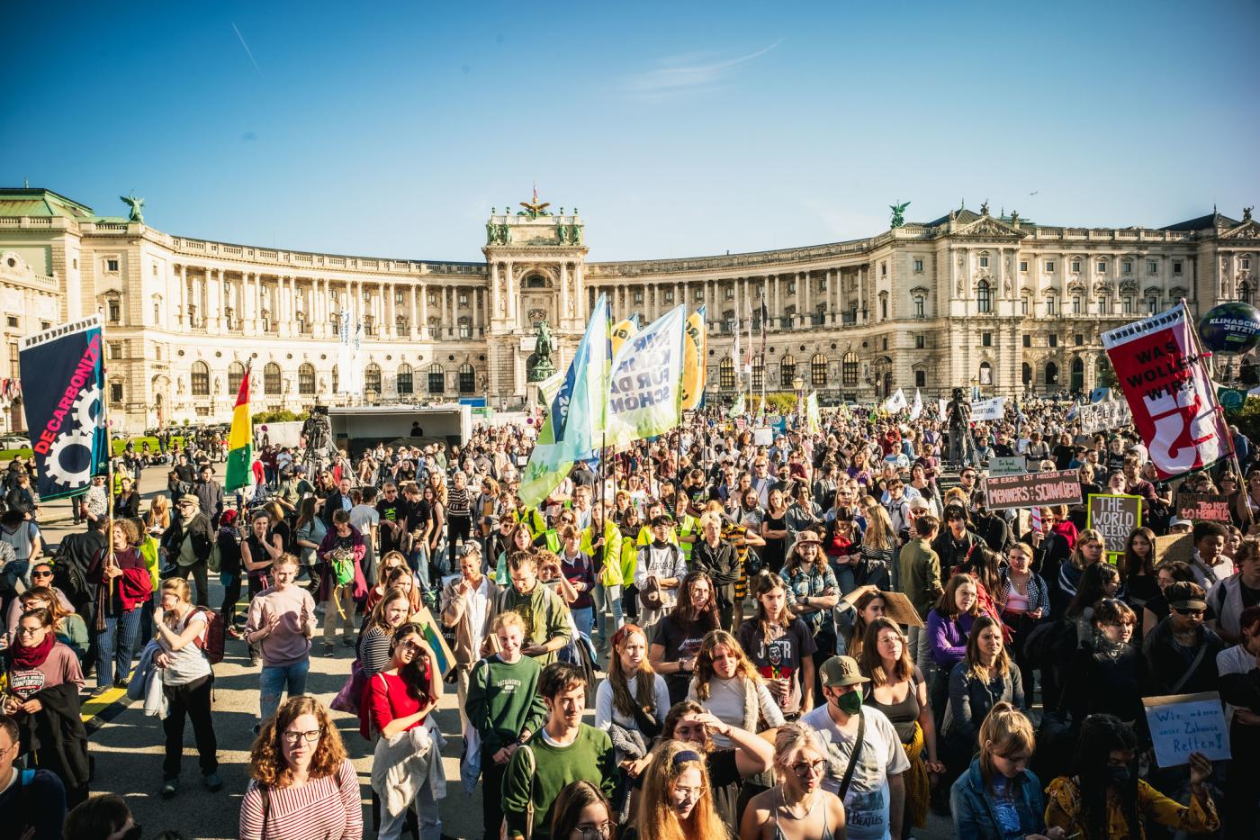 Klimastreik vor der Hofburg