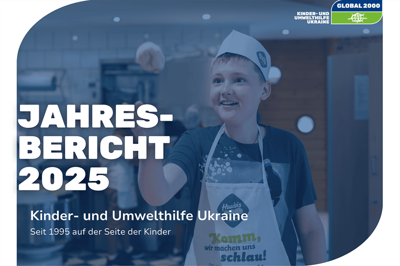 Cover Jahresbericht Kinder- und Umwelthilfe Ukraine