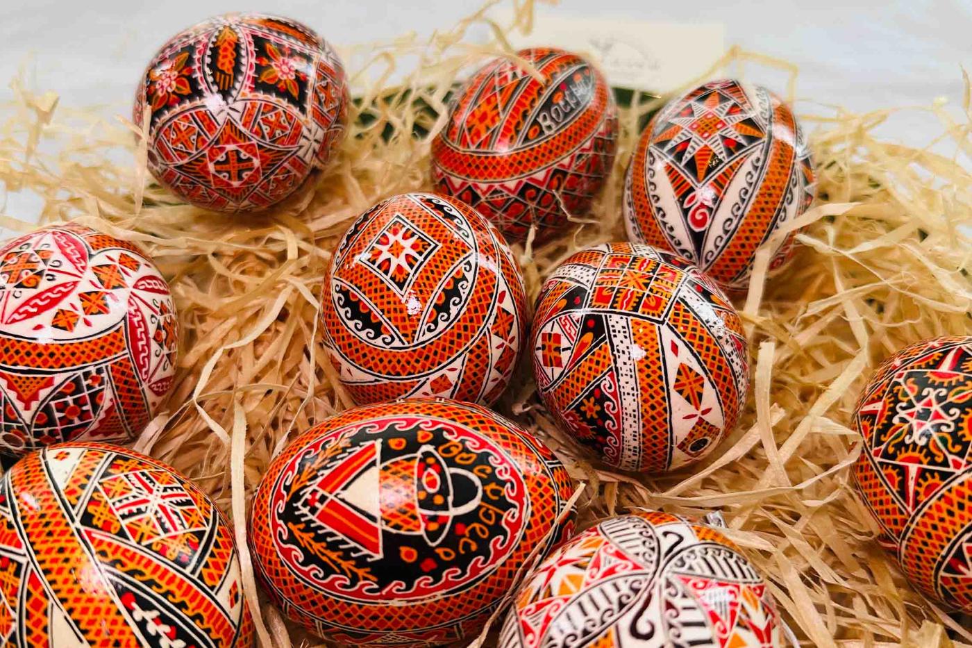 Ostereier bemalt in der Ukraine