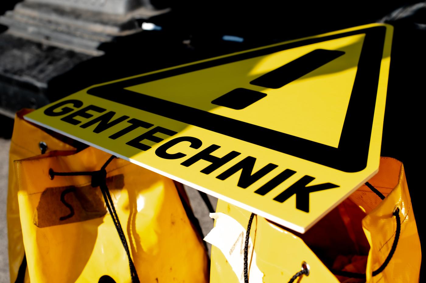 Gentechnikverbotsschild