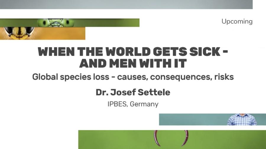 When the world gets sick - and men with it: Dr. Josef Settele