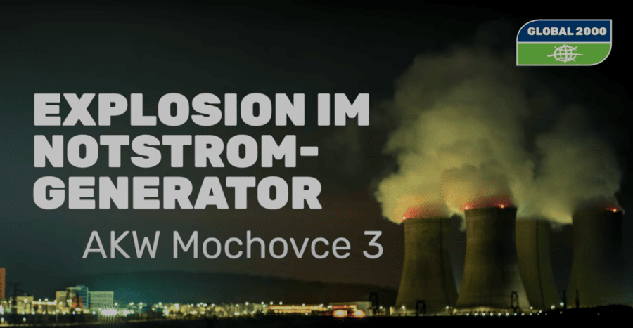 Explosion im Notstrom-Generator AKW Mochovce 3
