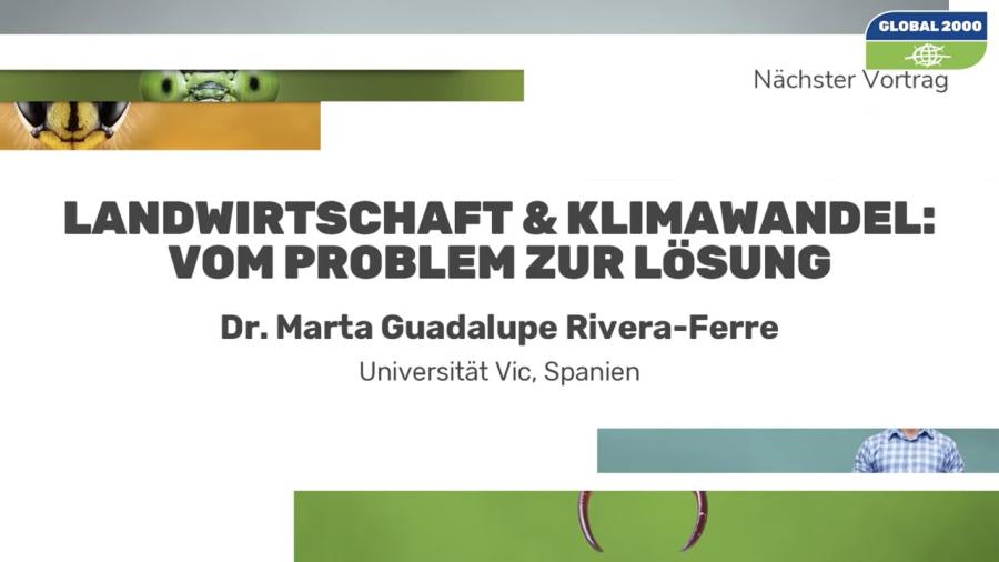 Landwirtschaft und Klimawandel - vom Problem zur Lösung.