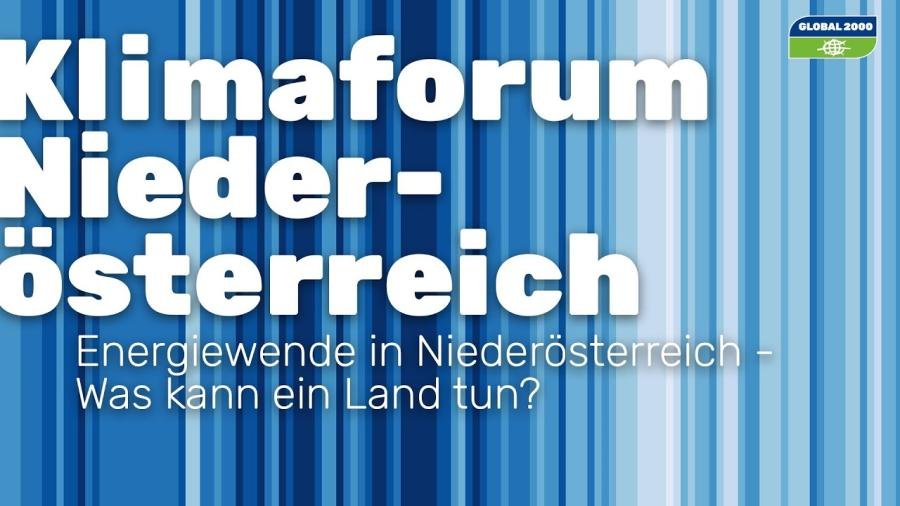 Klimaforum Niederösterreich - LIVESTREAM