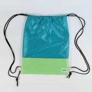 blau grüner Upcycling-Rucksack