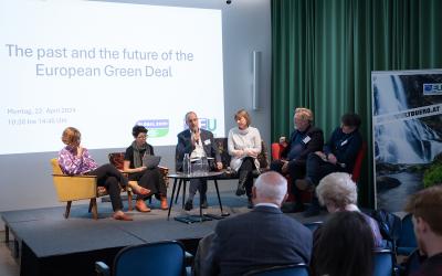 Podiumsdiskussion bei dem Event "The past and the future of the European Green Deal"