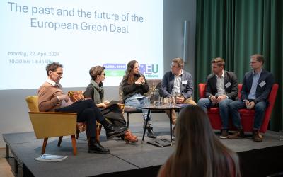 Podiumsdiskussion bei dem Event "The past and the future of the European Green Deal"