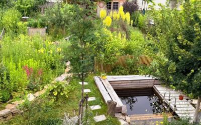 Garten mit Naturteich
