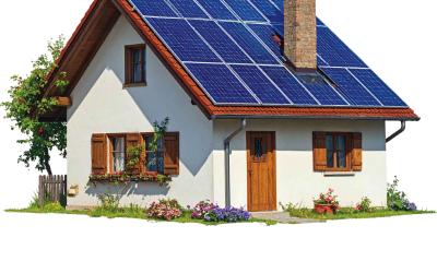 Einfamilienhaus mit Solarpaneele