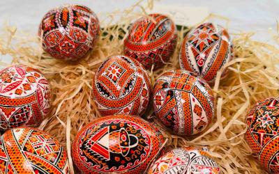 Ostereier bemalt in der Ukraine