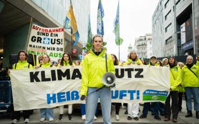 GLOBAL 2000 am Klimastreik mit Hannah Keller, KLima-Sprecherin