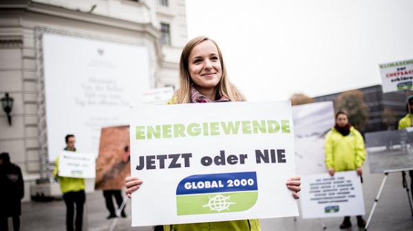GLOBAL 2000 Aktion zum Regierungsbildungsauftrag