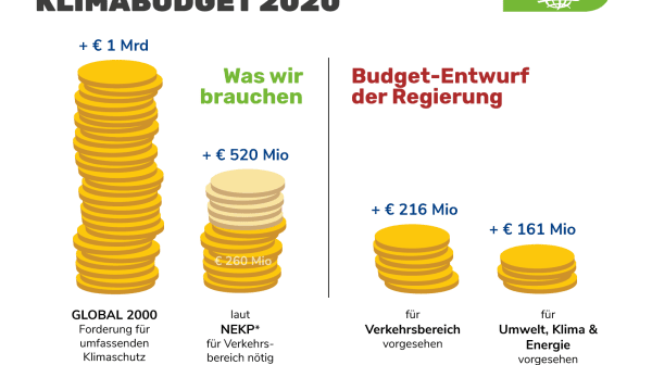 Infografik Budget-Entwurf 2020