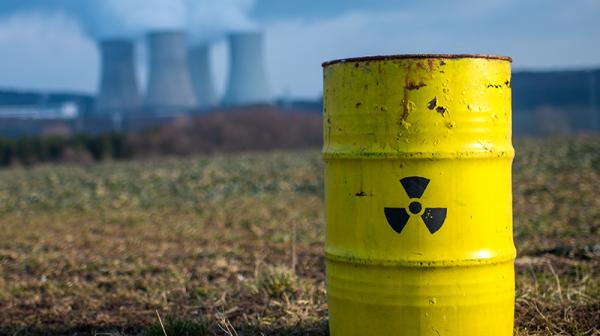 Fass mit Atommüll