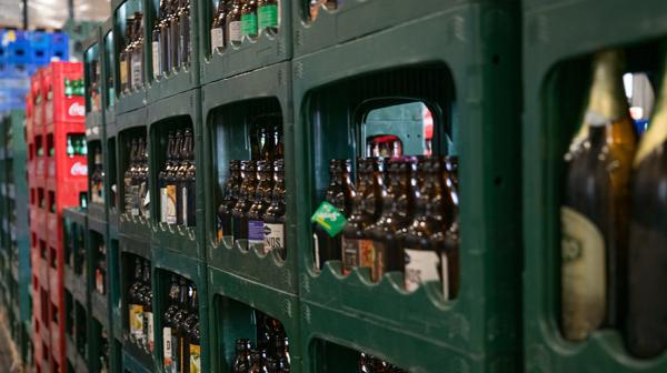 Mehrwegflaschen in Kisten