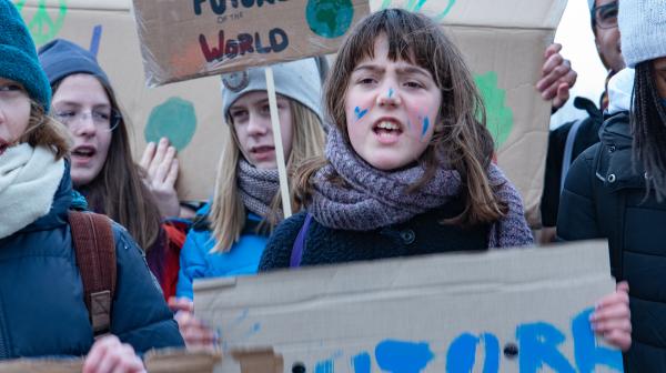 SchülerInnen protestieren für Ihre Zukunft