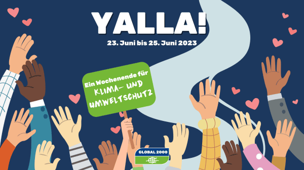 Das Plakat zum Yalla-Weekend