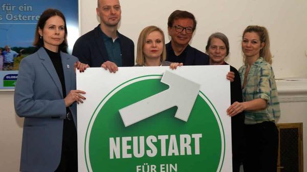 Bild der Auftakt pressekonferenz von Neustart-Klima