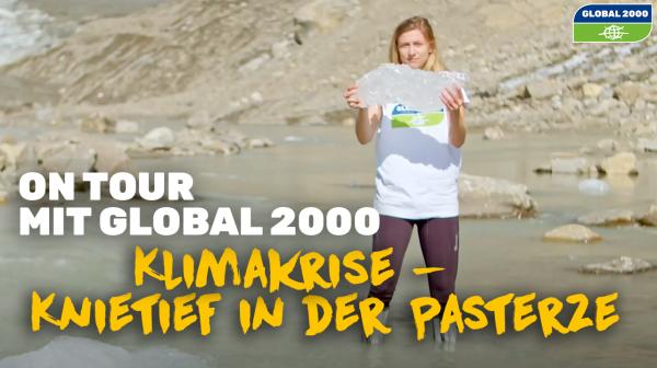 Foto von Viktoria Auer im Gletschersee der Pasterze