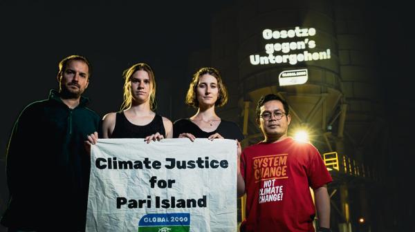 Aktion vor Holcim Zentrale 