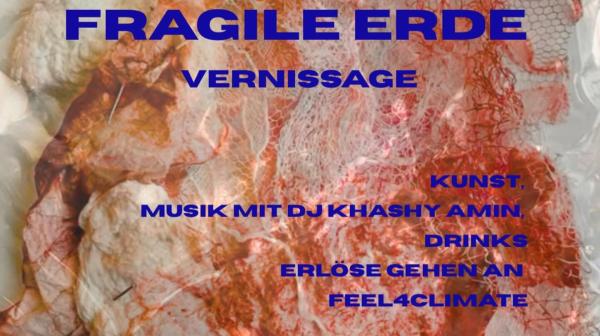 Flyer für die Vernissage Fragile Erde