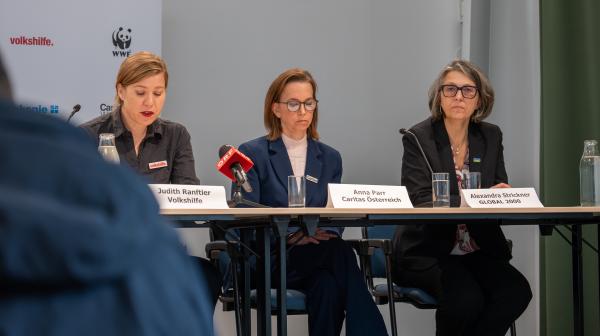 Pressekonferenz mit Alexandra Strickner