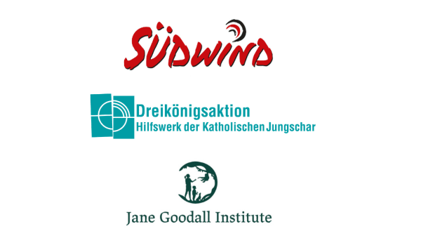 Logos Südwind, Dreikönigsaktion und Jane Goodall Institute