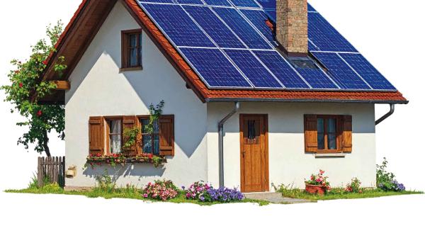 Einfamilienhaus mit Solarpaneele