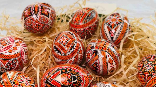 Ostereier bemalt in der Ukraine